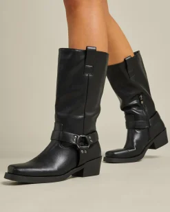 Boots*Ava And Ever Wild West Boots Black