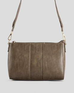 Bags*Ava And Ever Willow Hand Bag Washed Brown