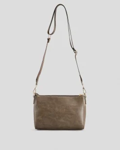 Bags*Ava And Ever Willow Hand Bag Washed Brown