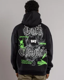 Hoodies & Sweatshirts*Kiss Chacey Wither Oversized Hoodie Jet Black