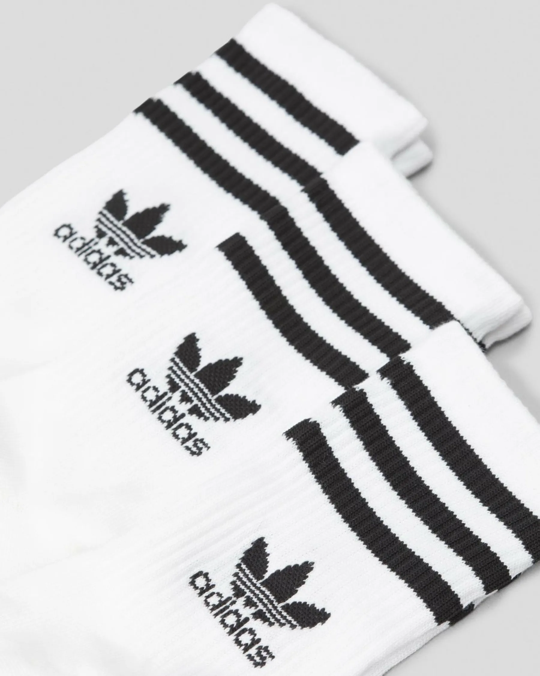 Socks*adidas Women's 3 Stripes Crew Sock Pack White