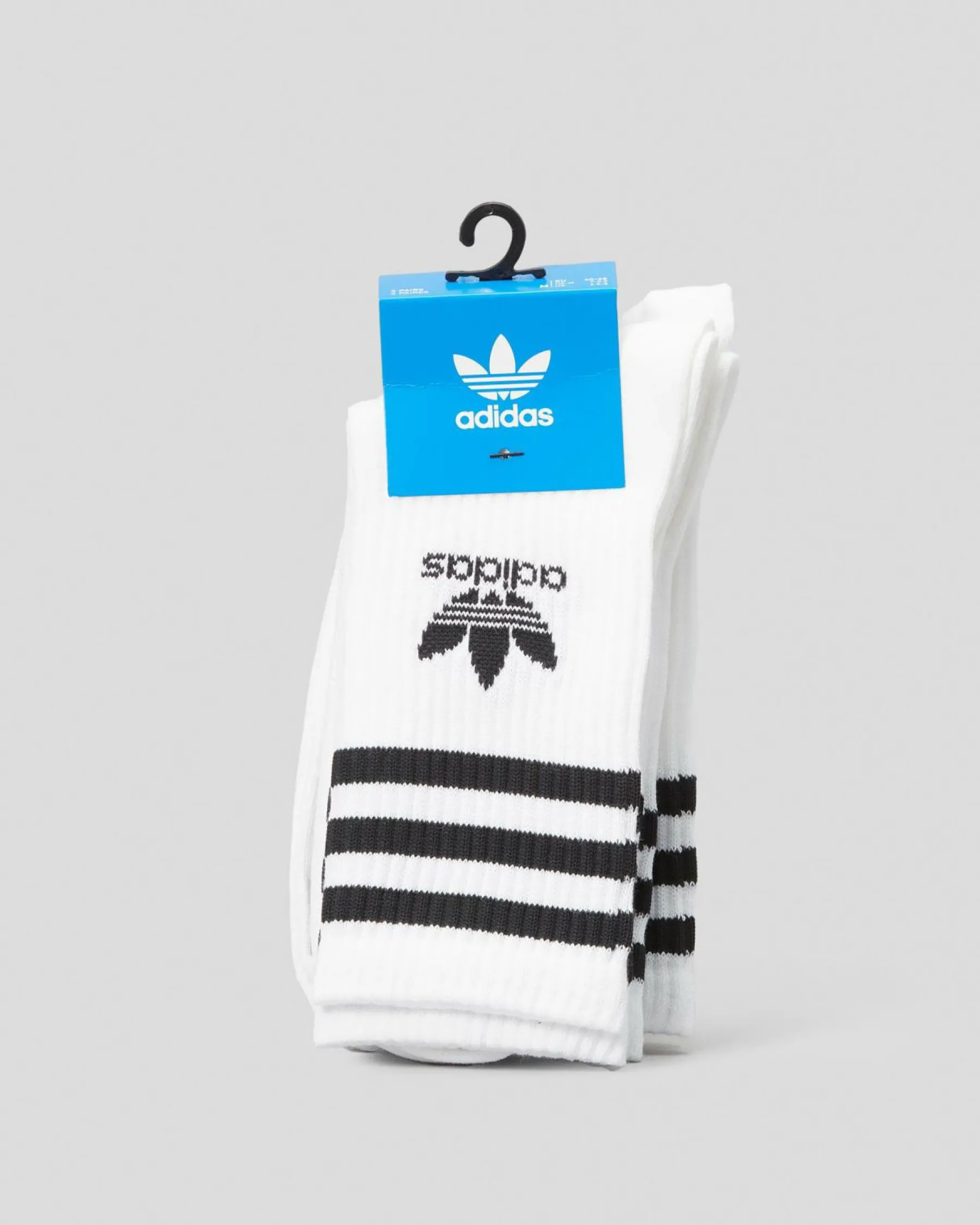 Socks*adidas Women's 3 Stripes Crew Sock Pack White
