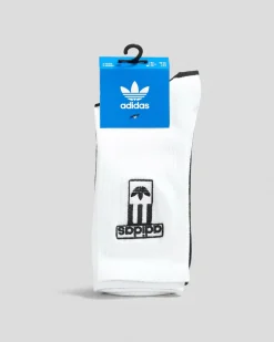 Socks*adidas Women's Adibreak Crew Sock Pack White/black