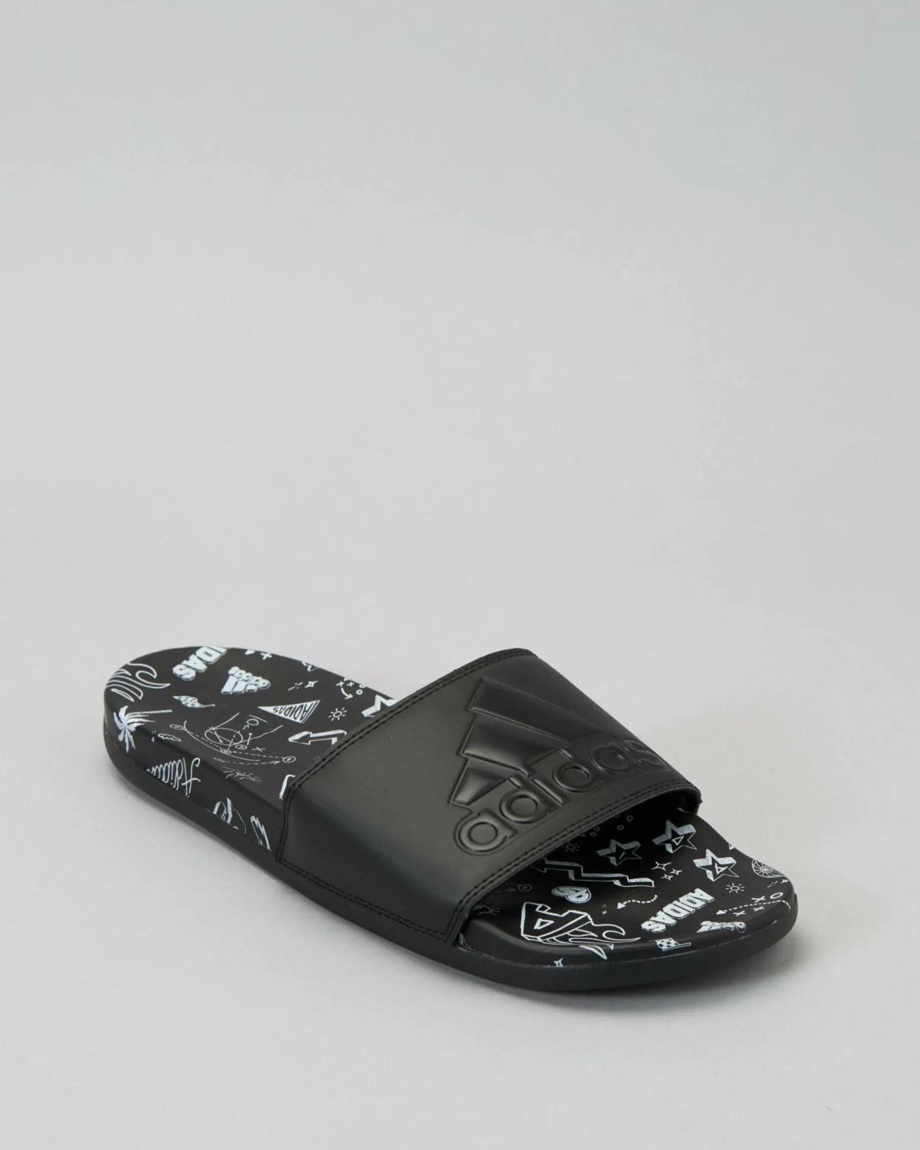 Slides*adidas Womens Adilette Comfort Slide Sandals Core Black/core Black/ftwr White