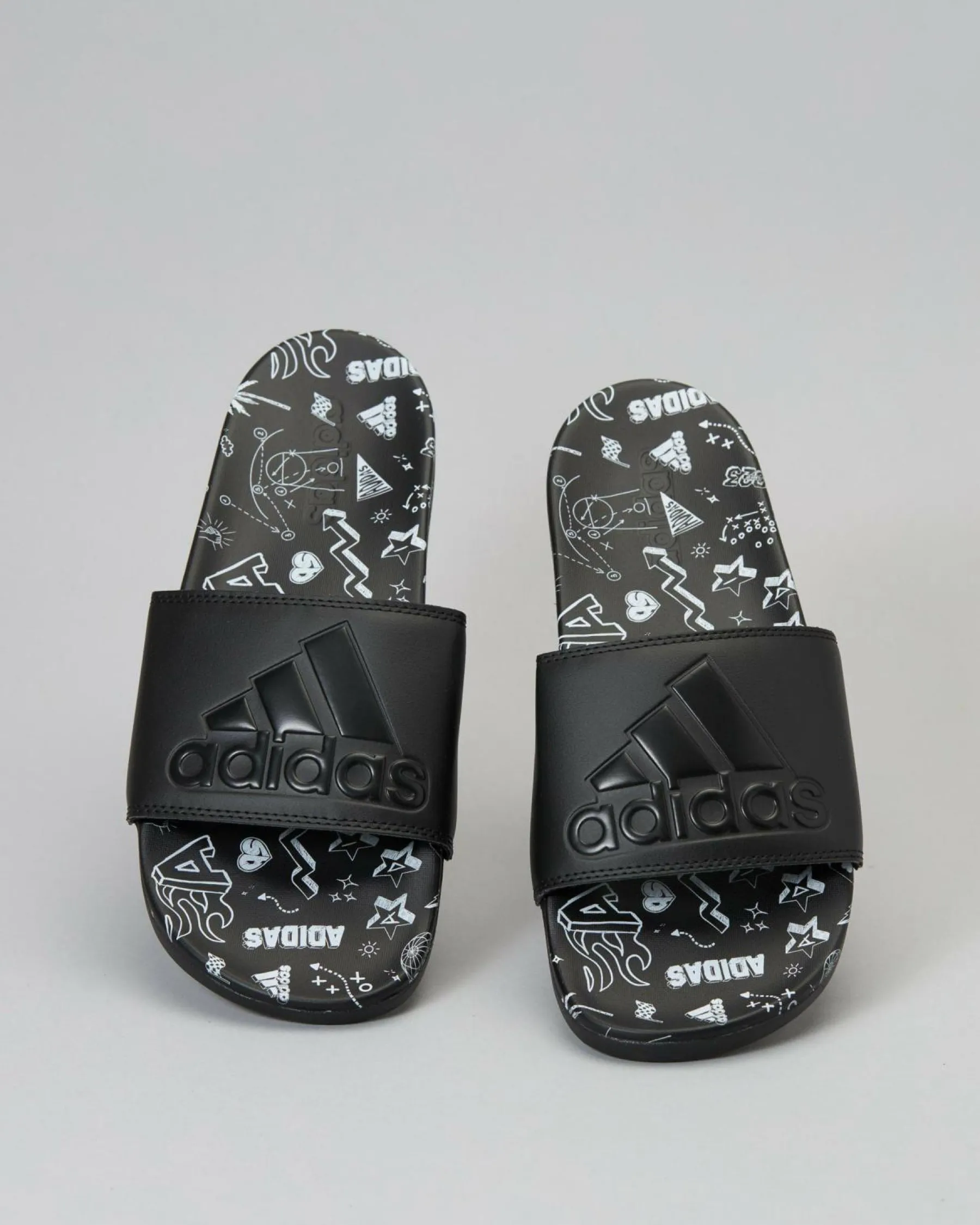 Slides*adidas Womens Adilette Comfort Slide Sandals Core Black/core Black/ftwr White