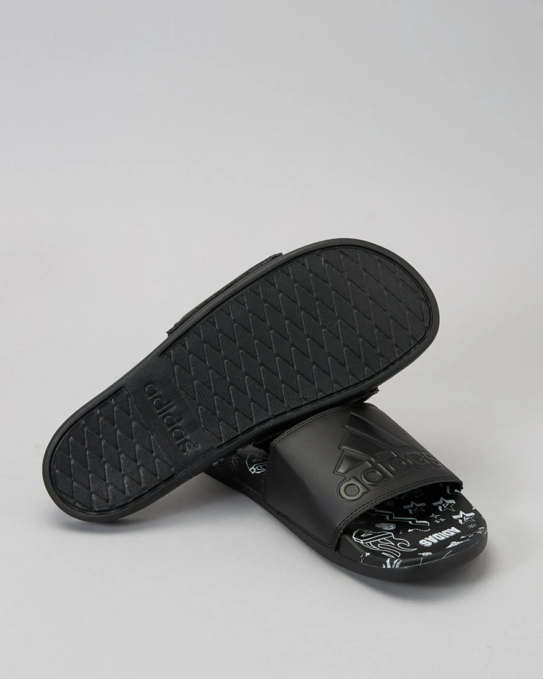 Slides*adidas Womens Adilette Comfort Slide Sandals Core Black/core Black/ftwr White
