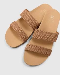 Sandals*Billabong Womens Ava Slide Sandals Desert Daze