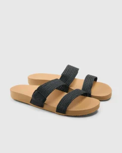 Sandals*Billabong Womens Ava Slide Sandals Black