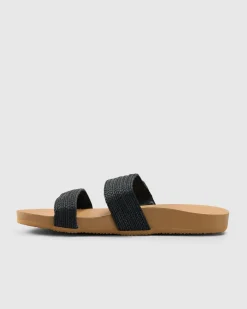 Sandals*Billabong Womens Ava Slide Sandals Black