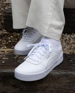 Sneakers*Puma Womens Carina 3.0 Shoes Puma White-puma Gold