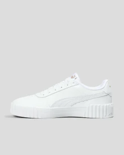 Sneakers*Puma Womens Carina 3.0 Shoes Puma White-puma Gold