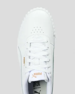 Sneakers*Puma Womens Carina 3.0 Shoes Puma White-puma Gold