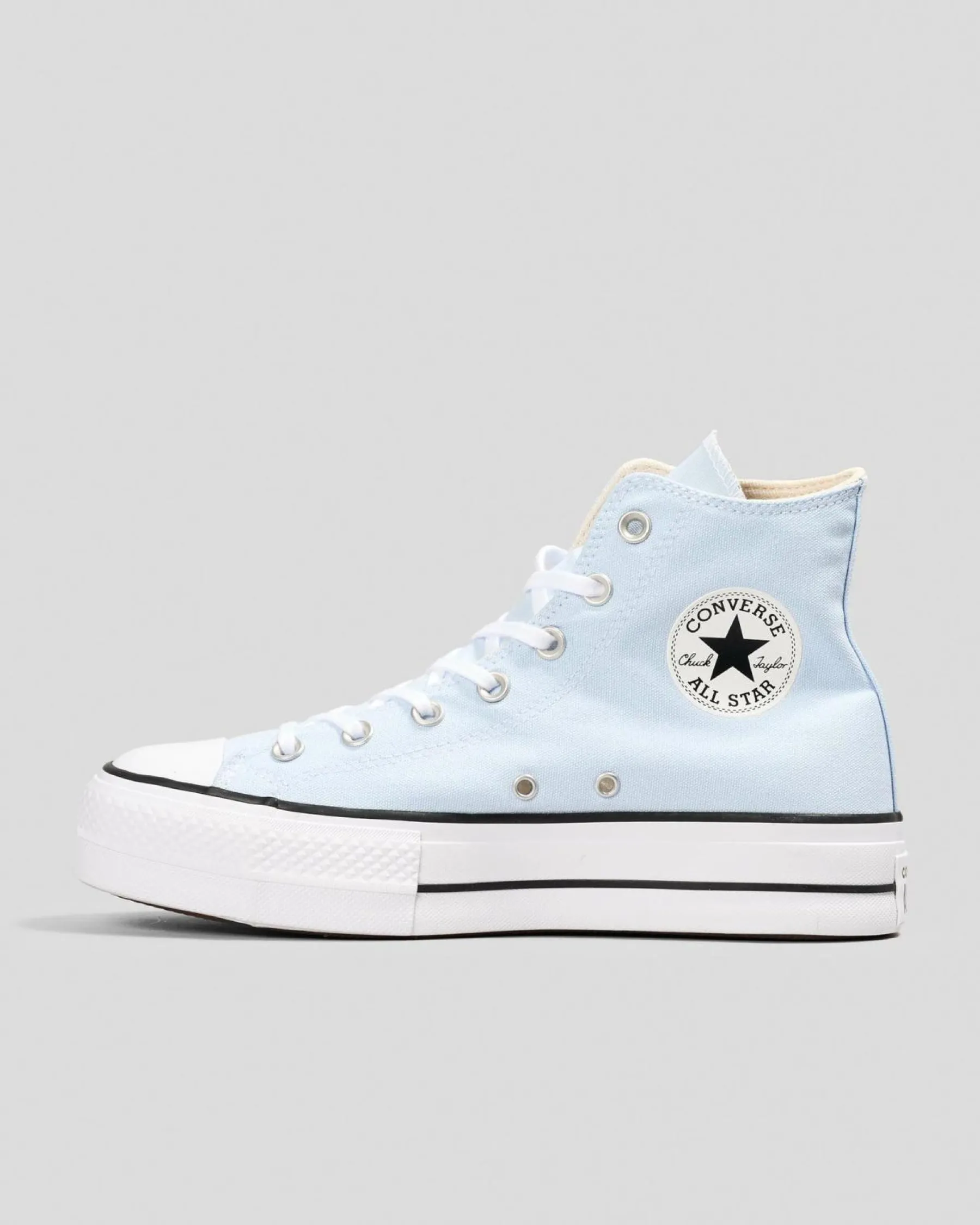 Sneakers*Converse Womens Chuck Taylor All Star Lift Shoes Blue Supermoon/natural Ivory/black