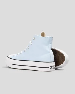 Sneakers*Converse Womens Chuck Taylor All Star Lift Shoes Blue Supermoon/natural Ivory/black