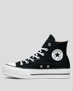 Sneakers*Converse Womens Chuck Taylor Hi-Top Platform Shoes Black
