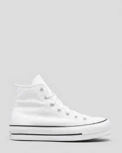 Sneakers*Converse Womens Chuck Taylor Hi-Top Platform Shoes White/black/white