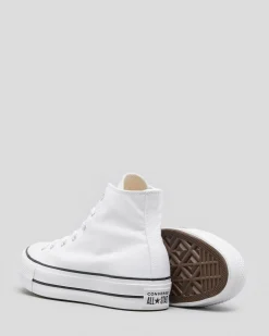 Sneakers*Converse Womens Chuck Taylor Hi-Top Platform Shoes White/black/white