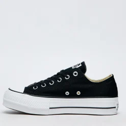 Sneakers*Converse Womens Chuck Taylor Platform Lo-Pro Shoes Black/white/white