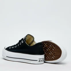 Sneakers*Converse Womens Chuck Taylor Platform Lo-Pro Shoes Black/white/white