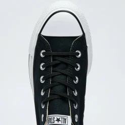 Sneakers*Converse Womens Chuck Taylor Platform Lo-Pro Shoes Black/white/white