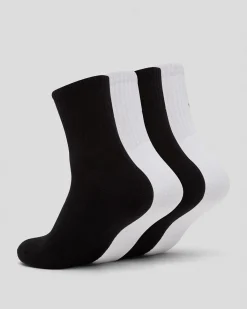 Socks*Santa Cruz Women's Classic Dot Mid Sock Pack Black/white