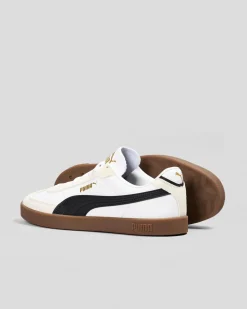 Sneakers*Puma Womens Club II Era Shoes Puma White-puma Black-vapor Gray