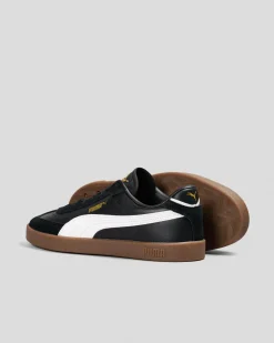 Sneakers*Puma Womens Club II Era Shoes Puma Black-puma White-puma Gold