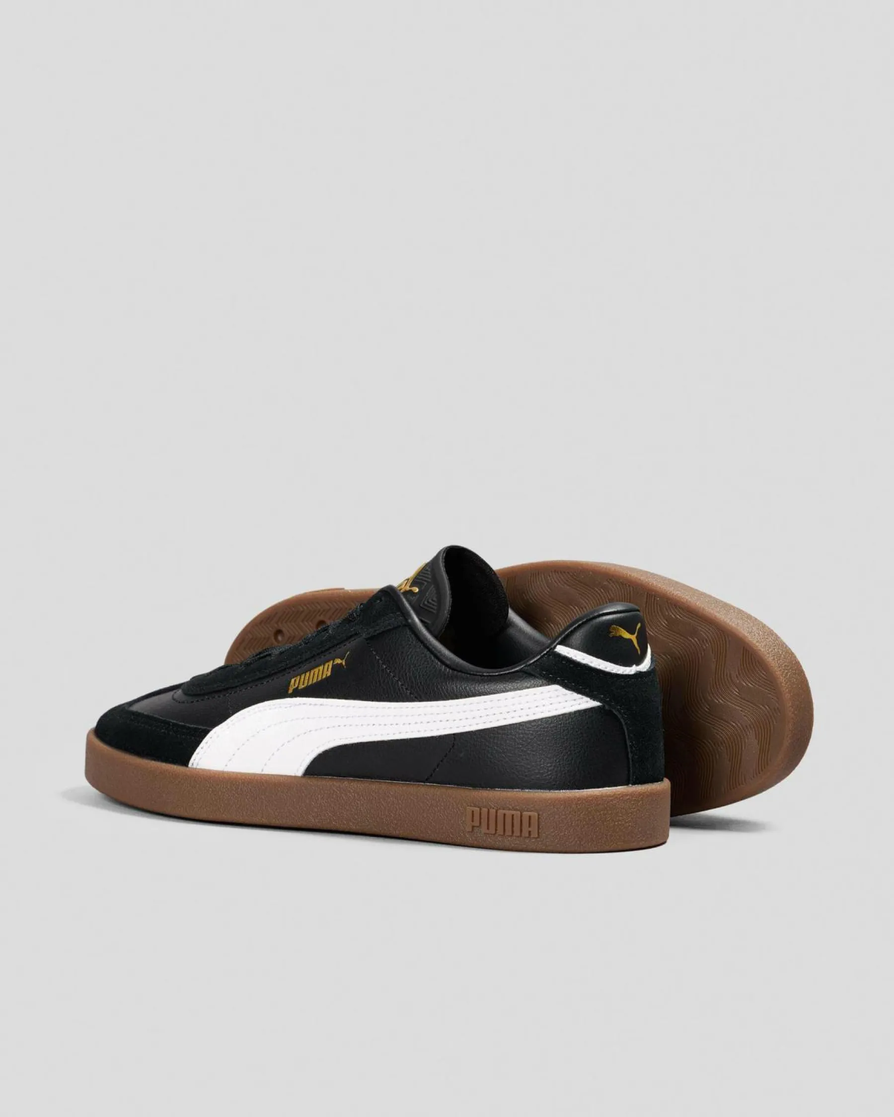 Sneakers*Puma Womens Club II Era Shoes Puma Black-puma White-puma Gold