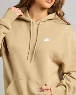 Sets|Jumpers & Hoodies*Nike Women's Club Pullover Hoodie Parachute Beige/parachute Beige/white
