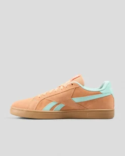 Sneakers|Sneakers*Reebok Womens Court Retro Shoes Sunkissed Orange/glitch Aqua/gum