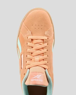 Sneakers|Sneakers*Reebok Womens Court Retro Shoes Sunkissed Orange/glitch Aqua/gum