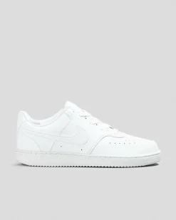 Sneakers*Nike Womens Court Vision Low Next Nature Shoe White/white-white