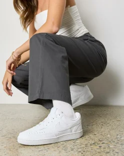 Sneakers*Nike Womens Court Vision Low Next Nature Shoe White/white-white
