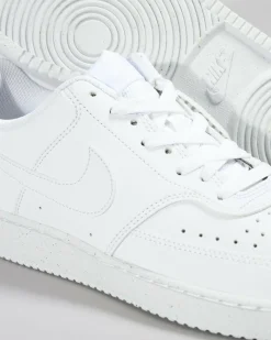 Sneakers*Nike Womens Court Vision Low Next Nature Shoe White/white-white