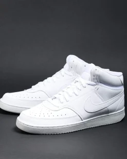 Sneakers*Nike Womens Court Vision Mid Next Nature Shoes White/white-white