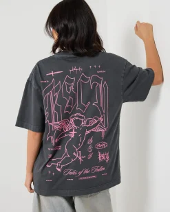 Tops*Kiss Chacey Women's Covert T-Shirt Pigment Asphalt