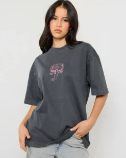 Tops*Kiss Chacey Women's Covert T-Shirt Pigment Asphalt