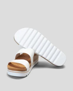 Sandals*Reef Womens Cushion Vista Hi Slide Sandals Cloud