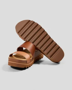 Sandals*Reef Womens Cushion Vista Hi Slide Sandals Espresso