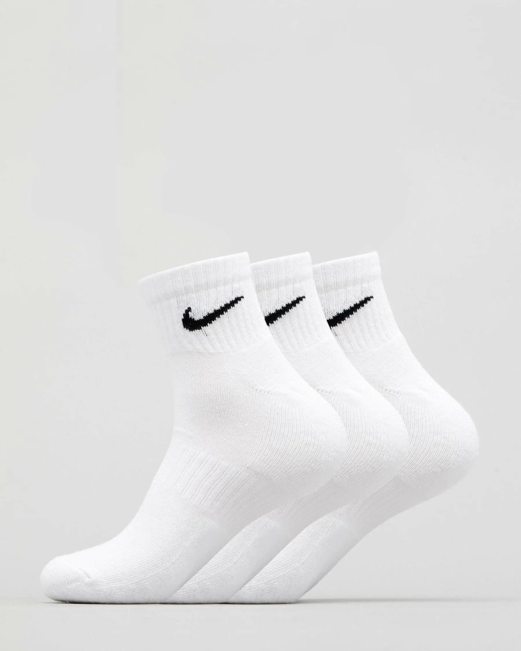 Socks*Nike Women's Everyday Cushion Ankle Sock Pack White