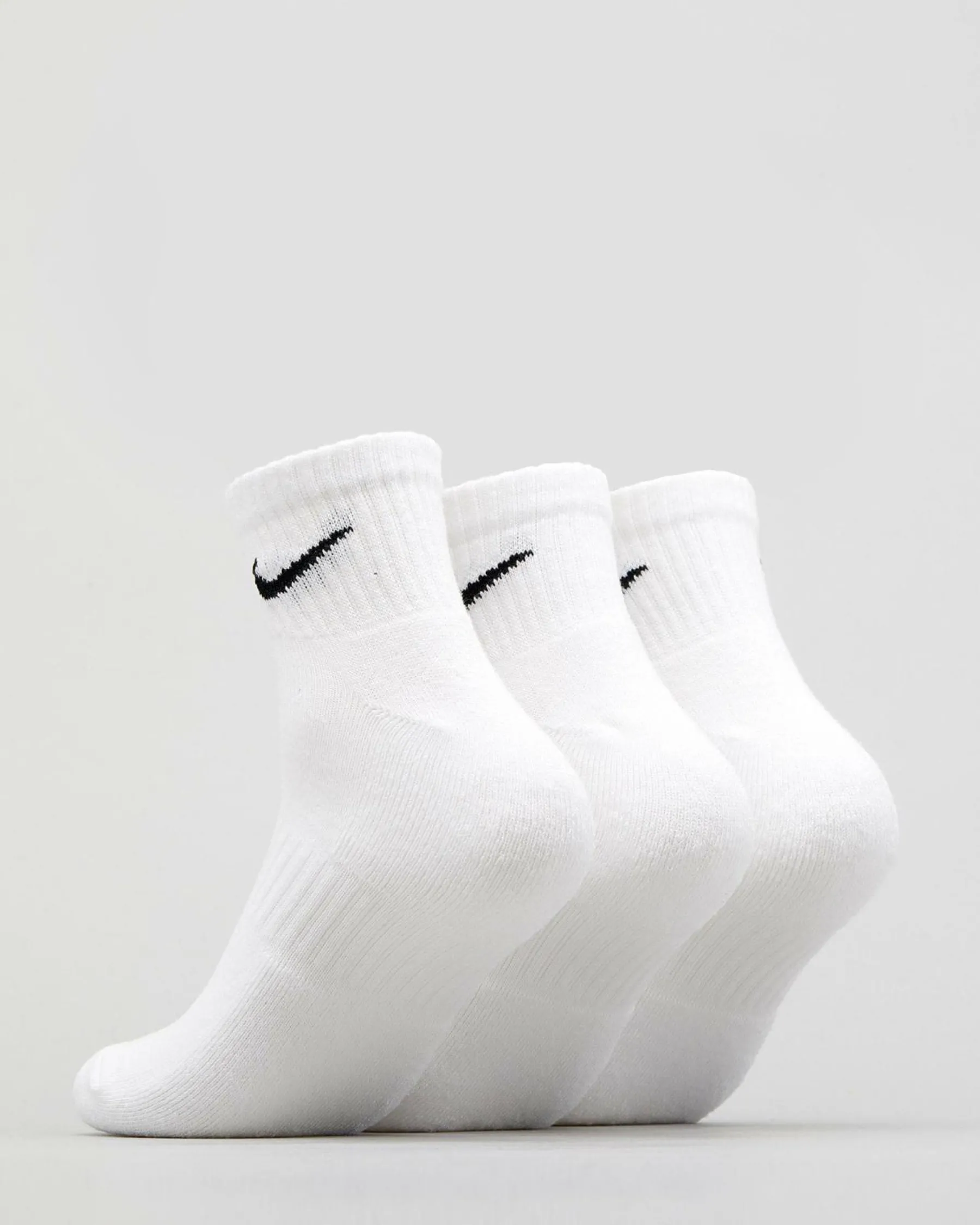 Socks*Nike Women's Everyday Cushion Ankle Sock Pack White