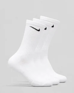 Socks*Nike Women's Everyday Cushion Crew Sock Pack White