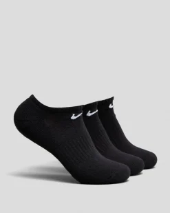 Socks*Nike Women's Everyday Cushioned No Show Sock Pack Black
