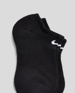 Socks*Nike Women's Everyday Cushioned No Show Sock Pack Black