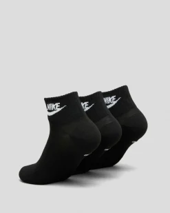 Socks*Nike Women's Everyday Essential Ankle Sock Pack Black/white