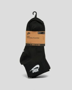 Socks*Nike Women's Everyday Essential Ankle Sock Pack Black/white