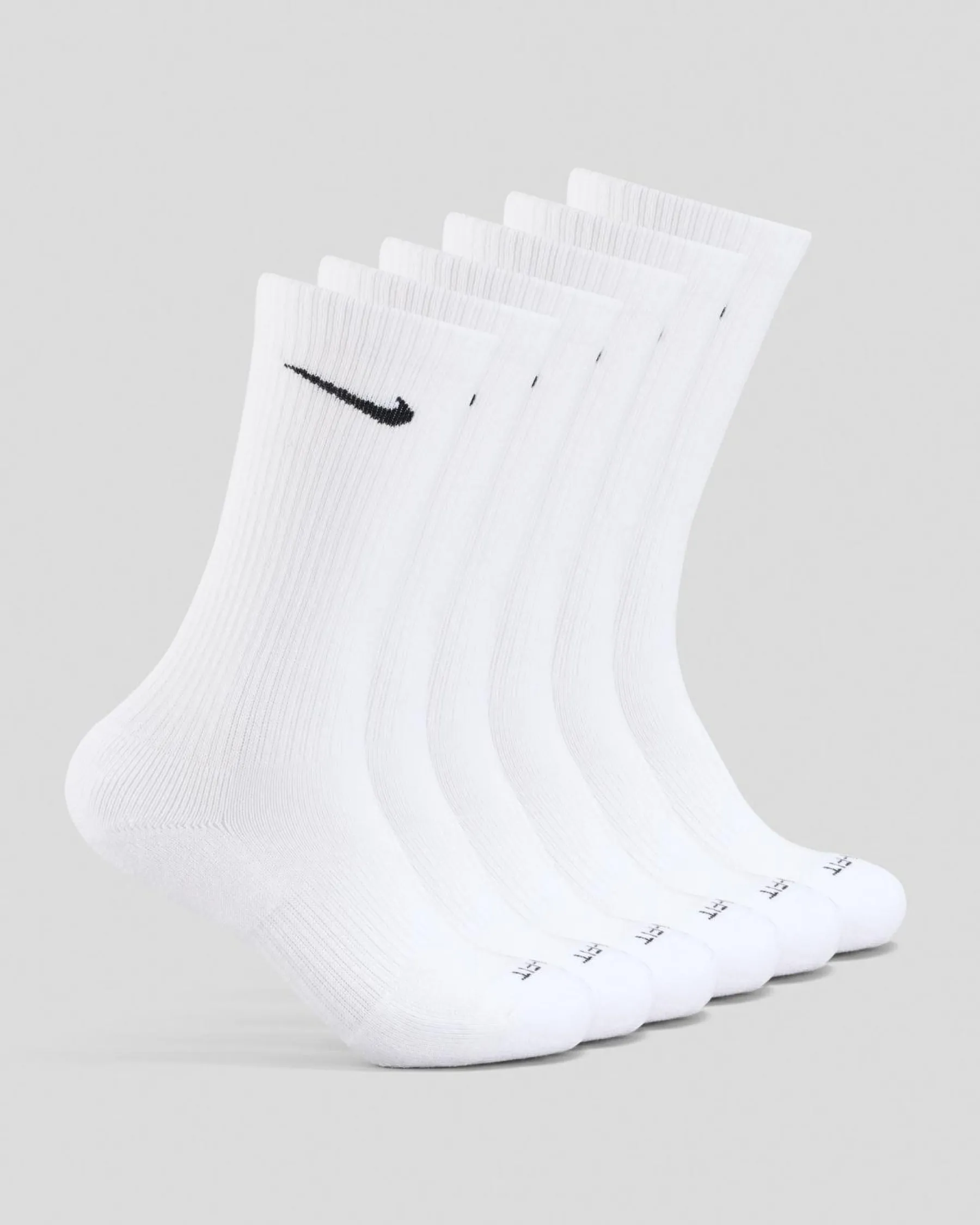 Socks*Nike Women's Everyday Plus Cushioned Training Crew Sock Pack White/black