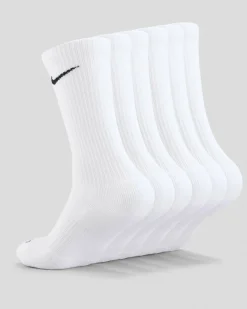 Socks*Nike Women's Everyday Plus Cushioned Training Crew Sock Pack White/black