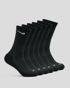 Socks*Nike Women's Everyday Plus Cushioned Training Crew Sock Pack Black/white