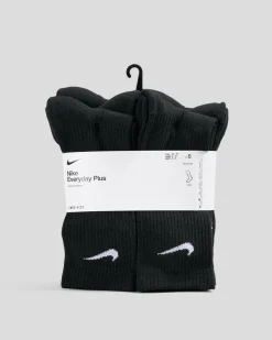 Socks*Nike Women's Everyday Plus Cushioned Training Crew Sock Pack Black/white